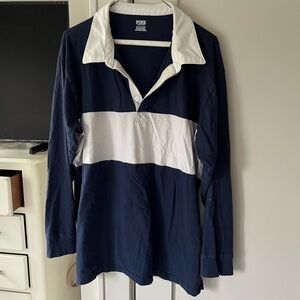 VS Navy and White Rugby Shirt